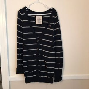 Hollister striped cardigan size L